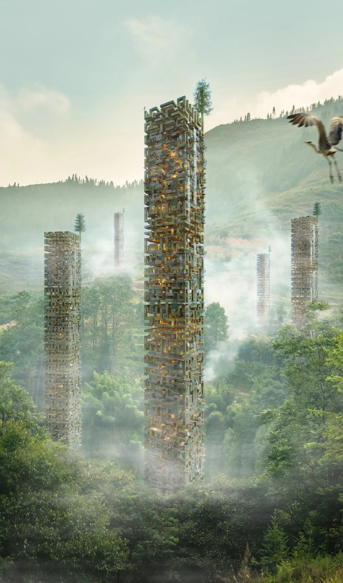 hilberts tree of equality, vision · hochhaus, überall — ansicht 3