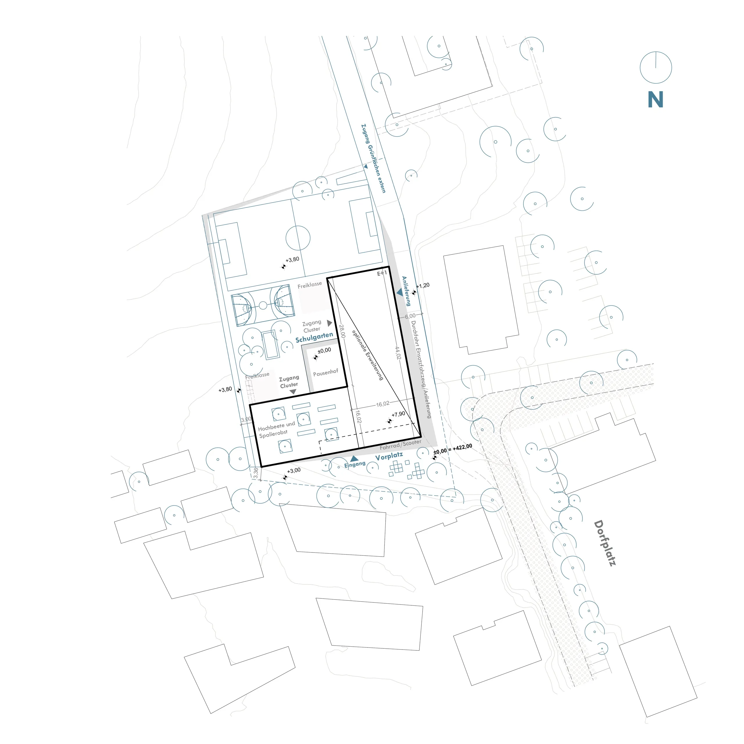 volksschule stattegg, bildungsbau, stattegg, steiermark — ansicht 1