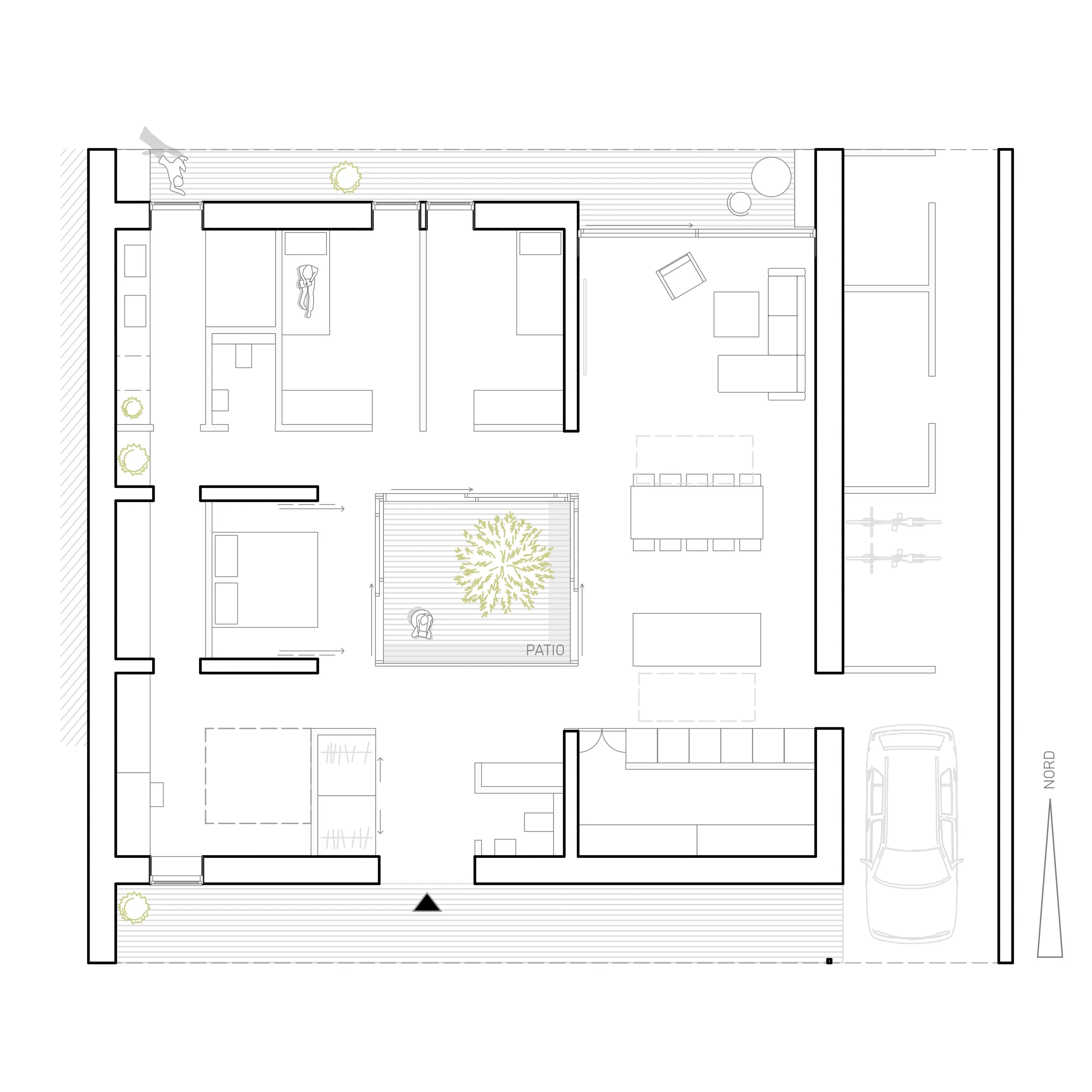 patio house, residential, eckartsau, lower austria — ansicht 3
