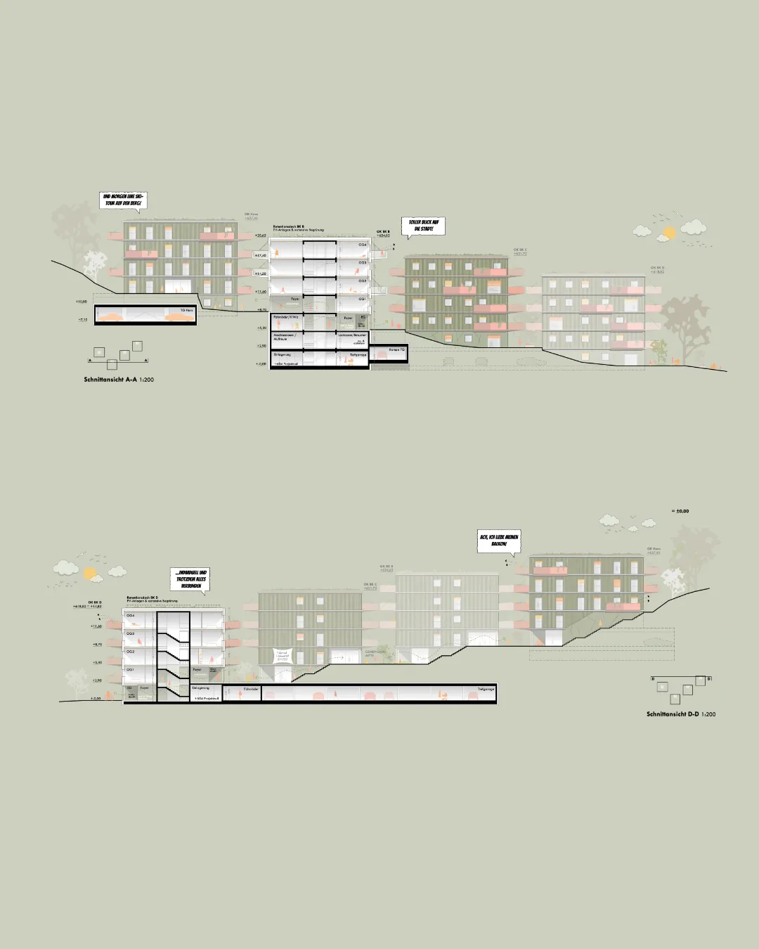 hans, der aus der reihe tanzt, residential, innsbruck, tyrol — ansicht 3