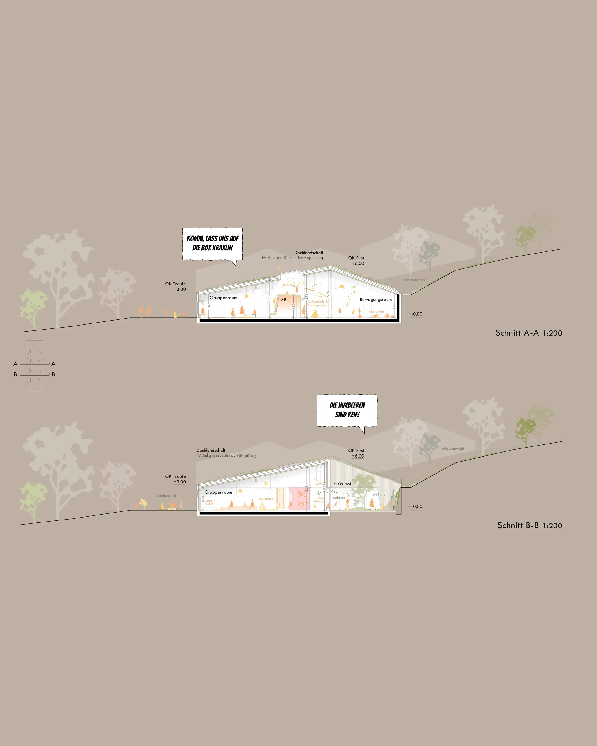 kirigami kinderwelt, bildungsbau, puch bei weiz, steiermark — ansicht 3
