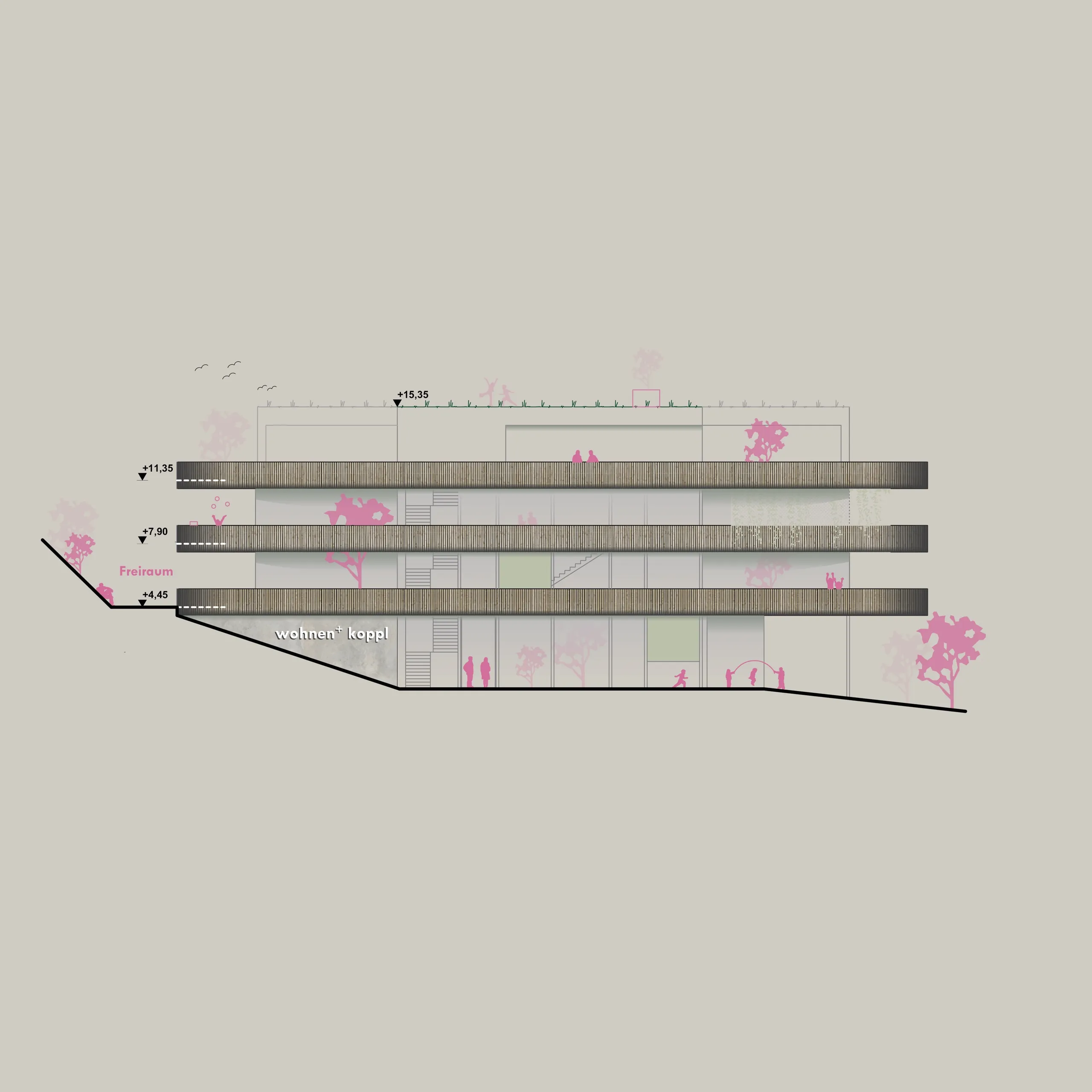 kindergarten koppl, bildungsbau · wohnbau, koppl, salzburg — ansicht 5