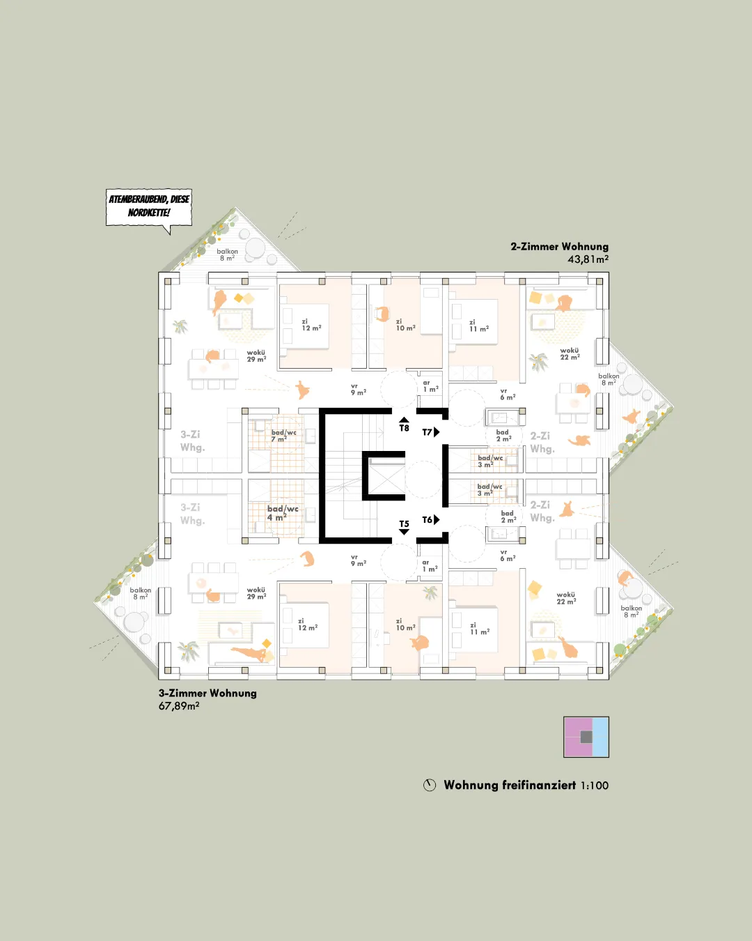 hans, der aus der reihe tanzt, residential, innsbruck, tyrol — ansicht 5
