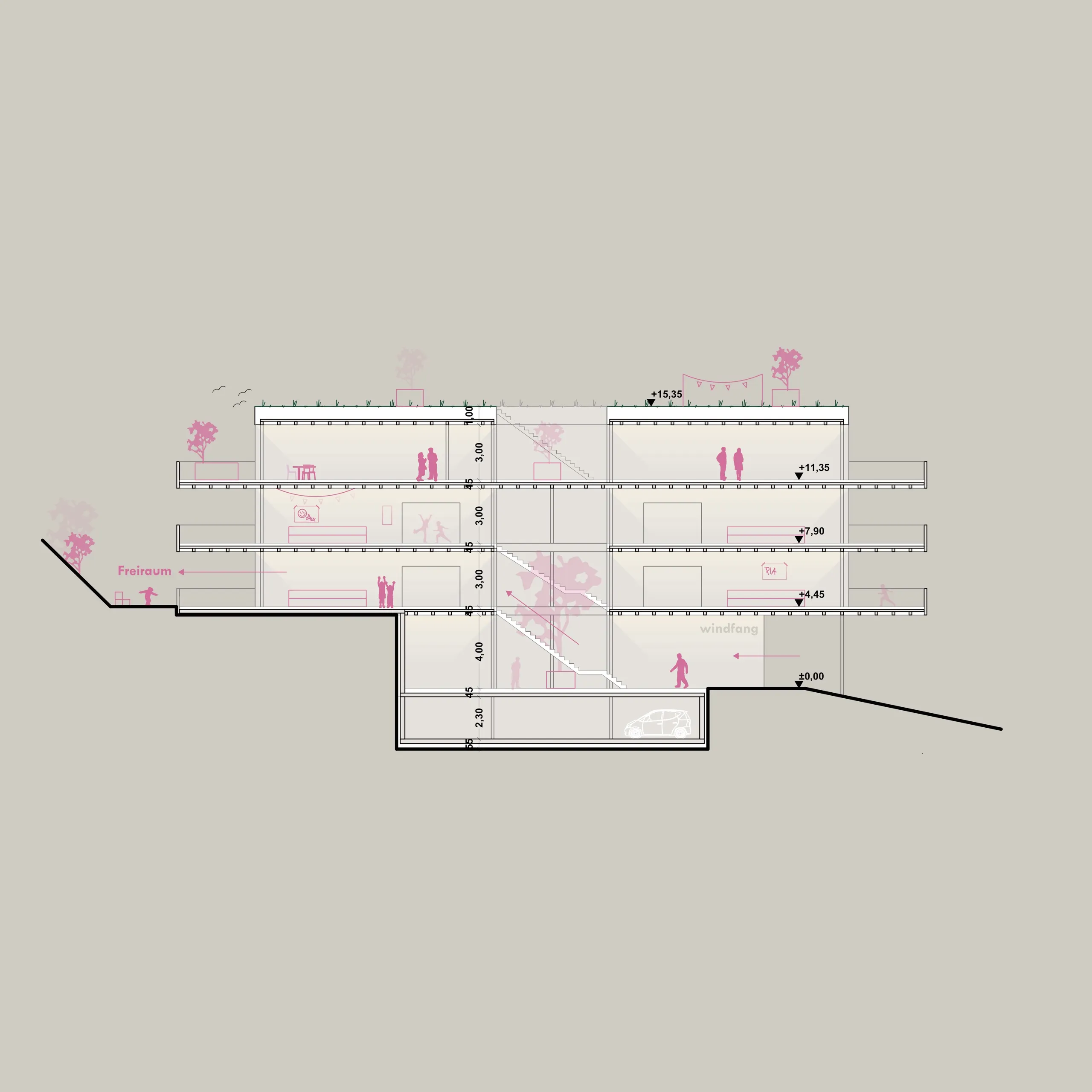kindergarten koppl, bildungsbau · wohnbau, koppl, salzburg — ansicht 6
