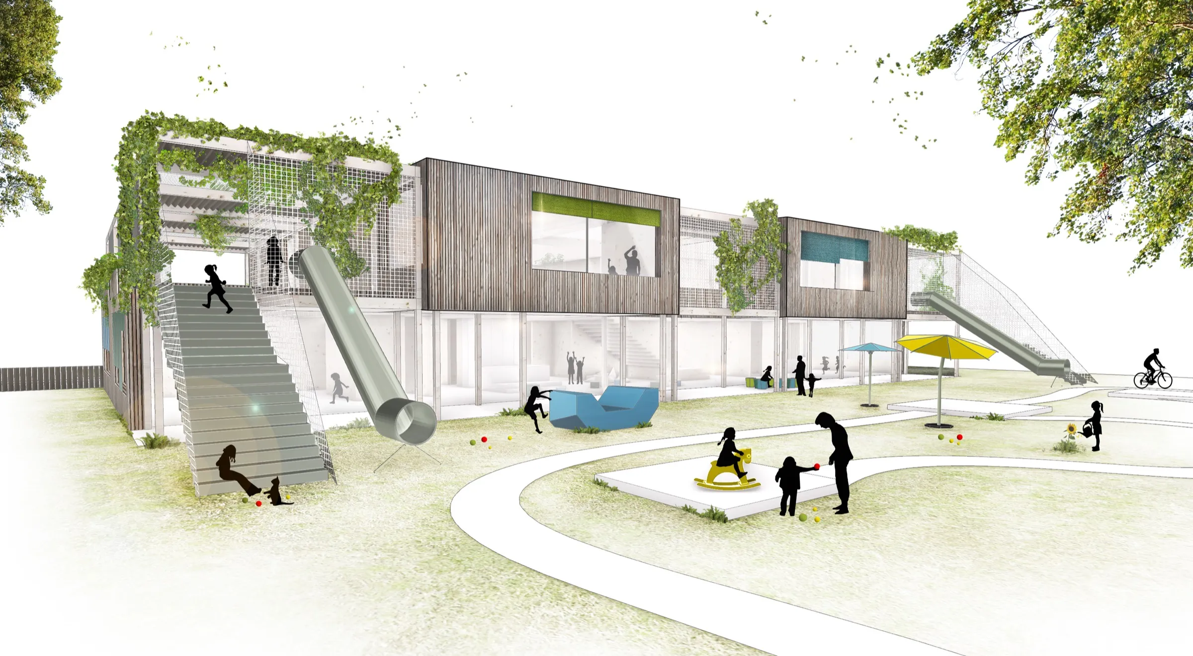 kindergarten wolkersdorf, bildungsbau, wolkersdorf, niederösterreich — ansicht 5